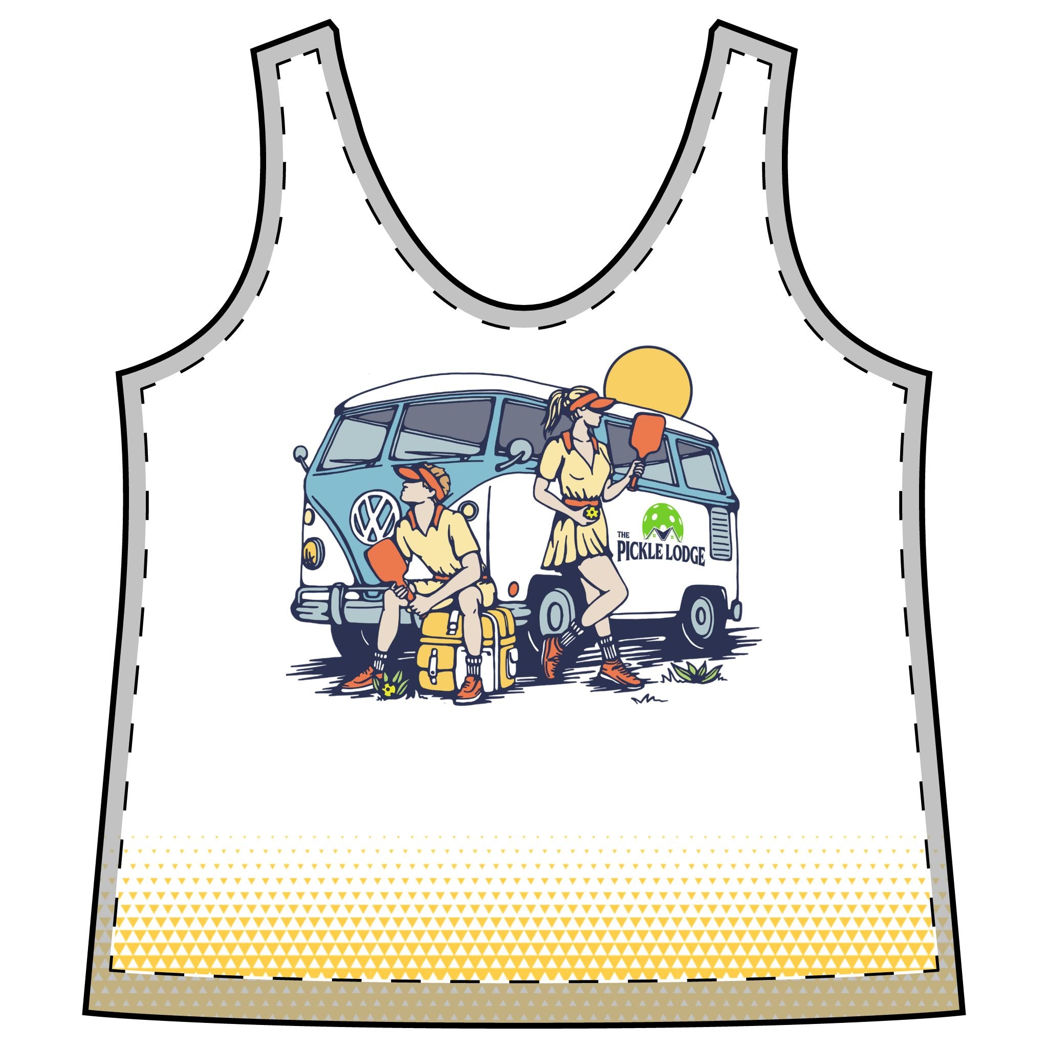 North Shore Interclub | Team YELLOW Women's Racerback Performance Tank
