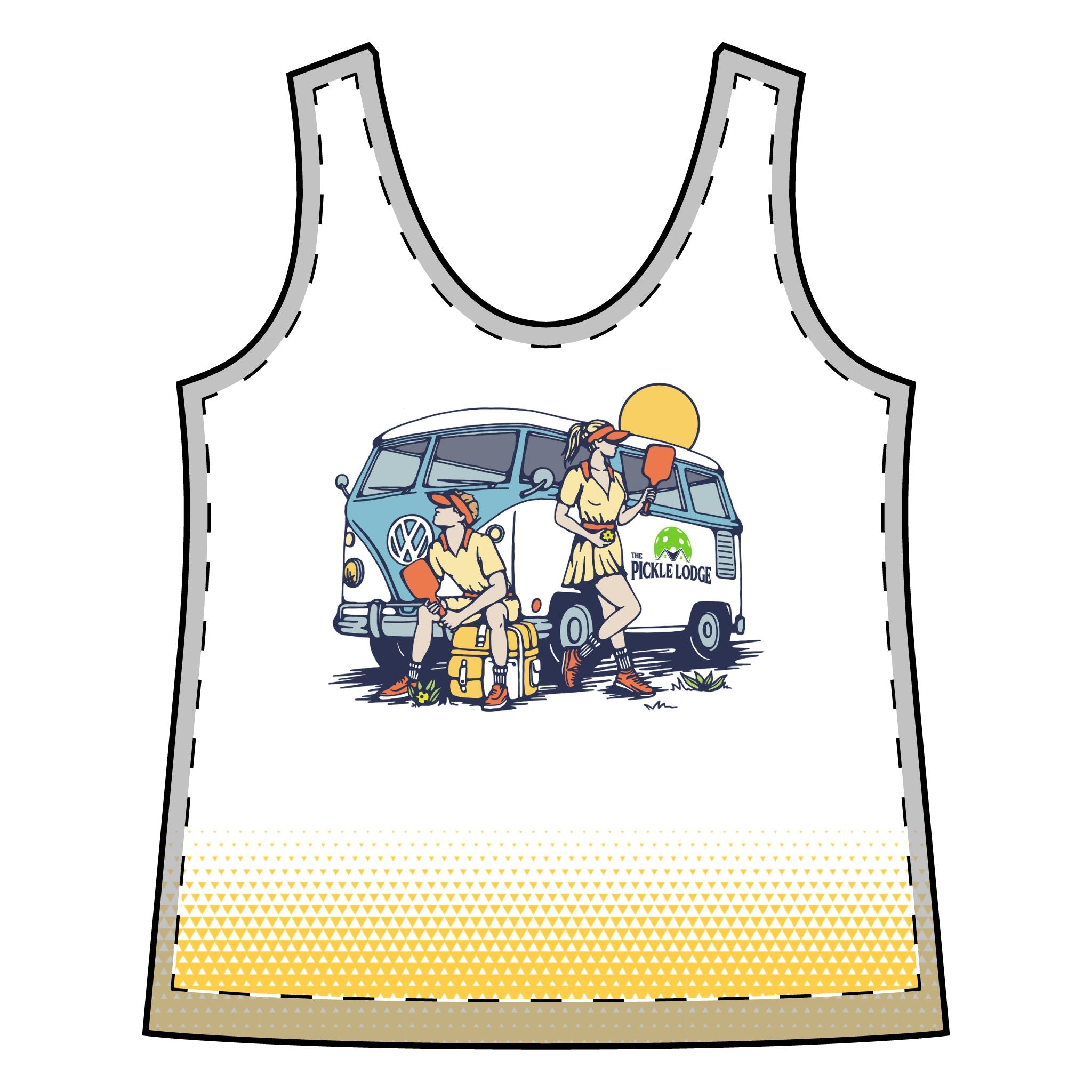 North Shore Interclub | Team YELLOW Women's Racerback Performance Tank