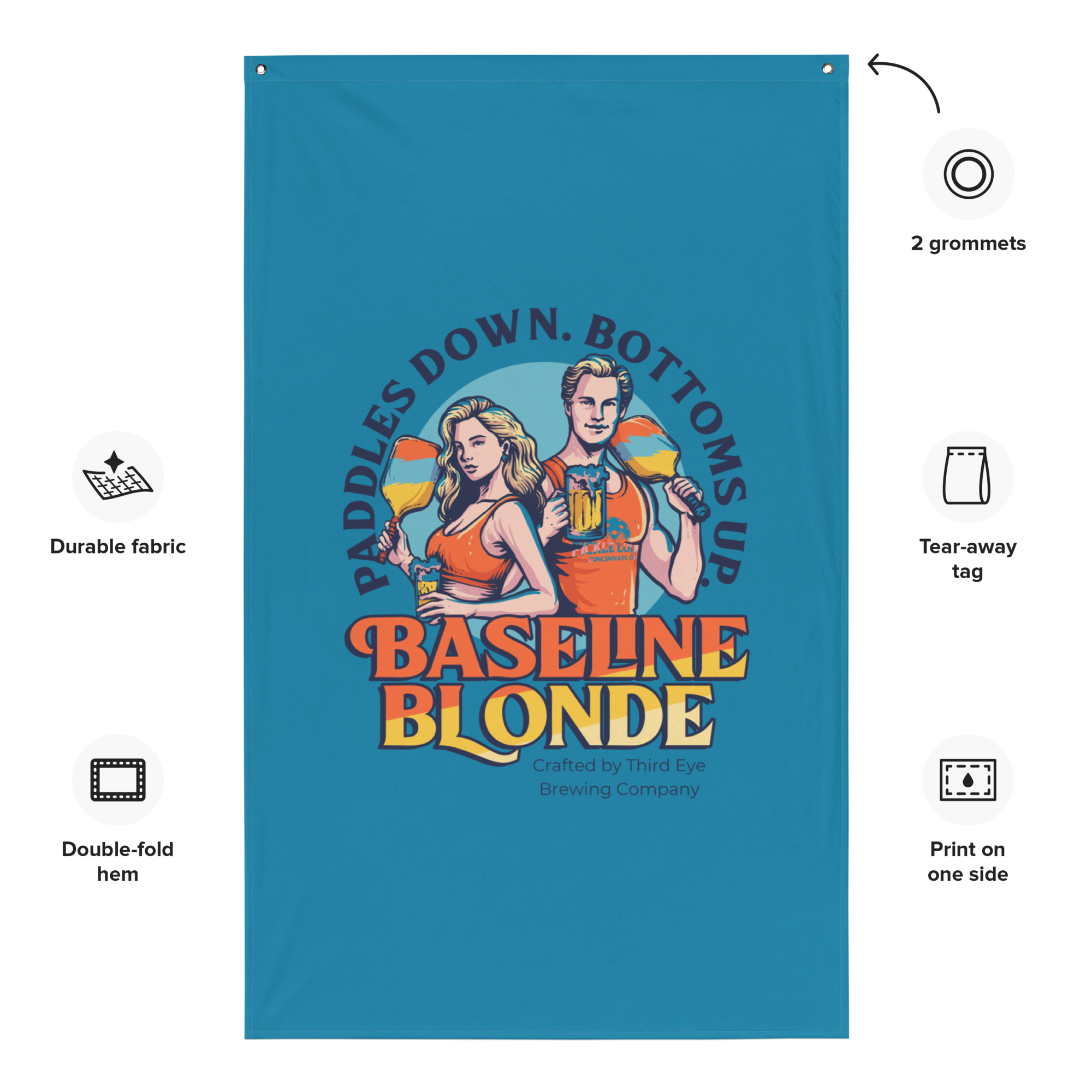The Pickle Lodge Baseline Blonde Flag - Thumbnail 3