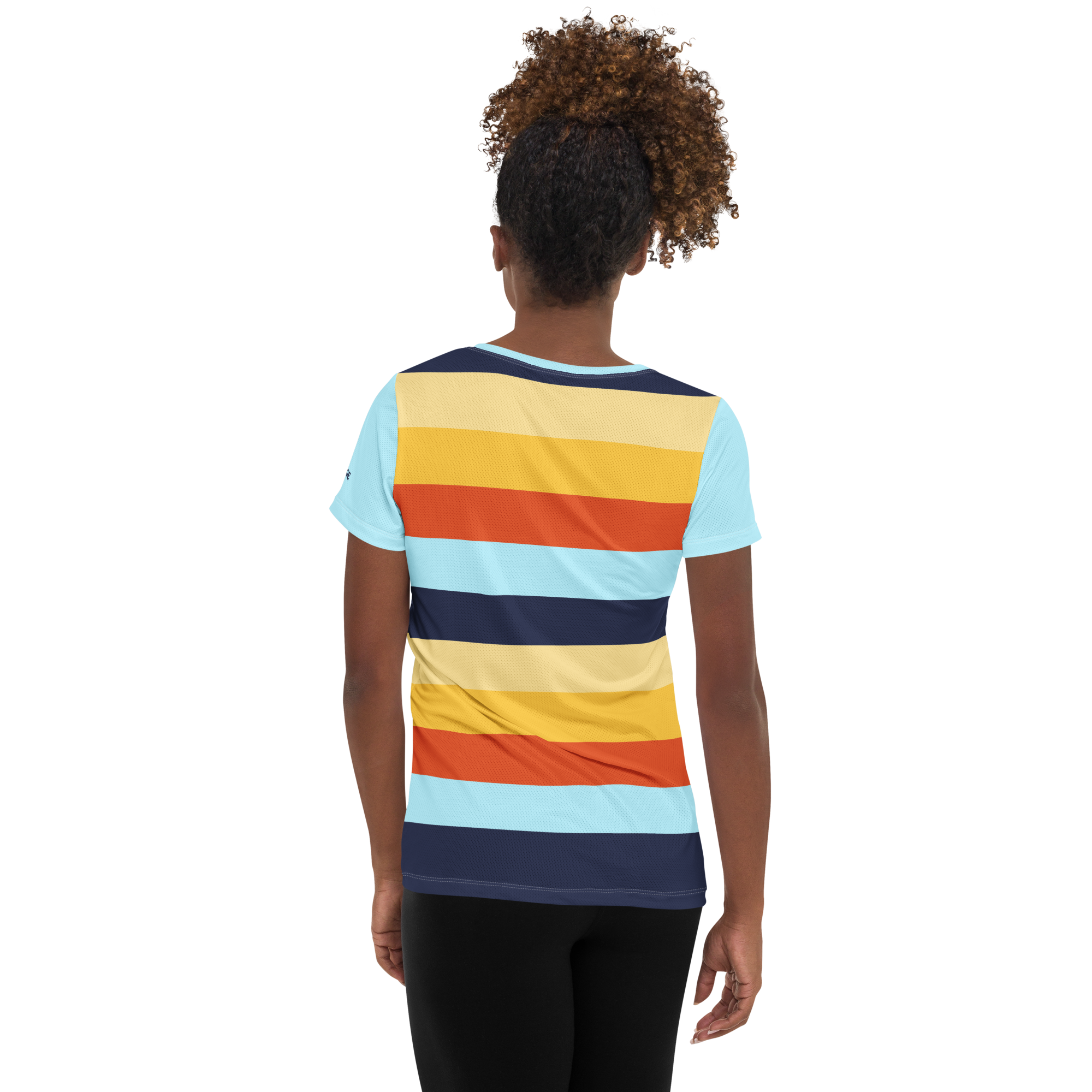 Women's Athletic T-Shirt (Horizon Lines)