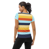 Women's Athletic T-Shirt (Horizon Lines)