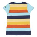 Women's Athletic T-Shirt (Horizon Lines)