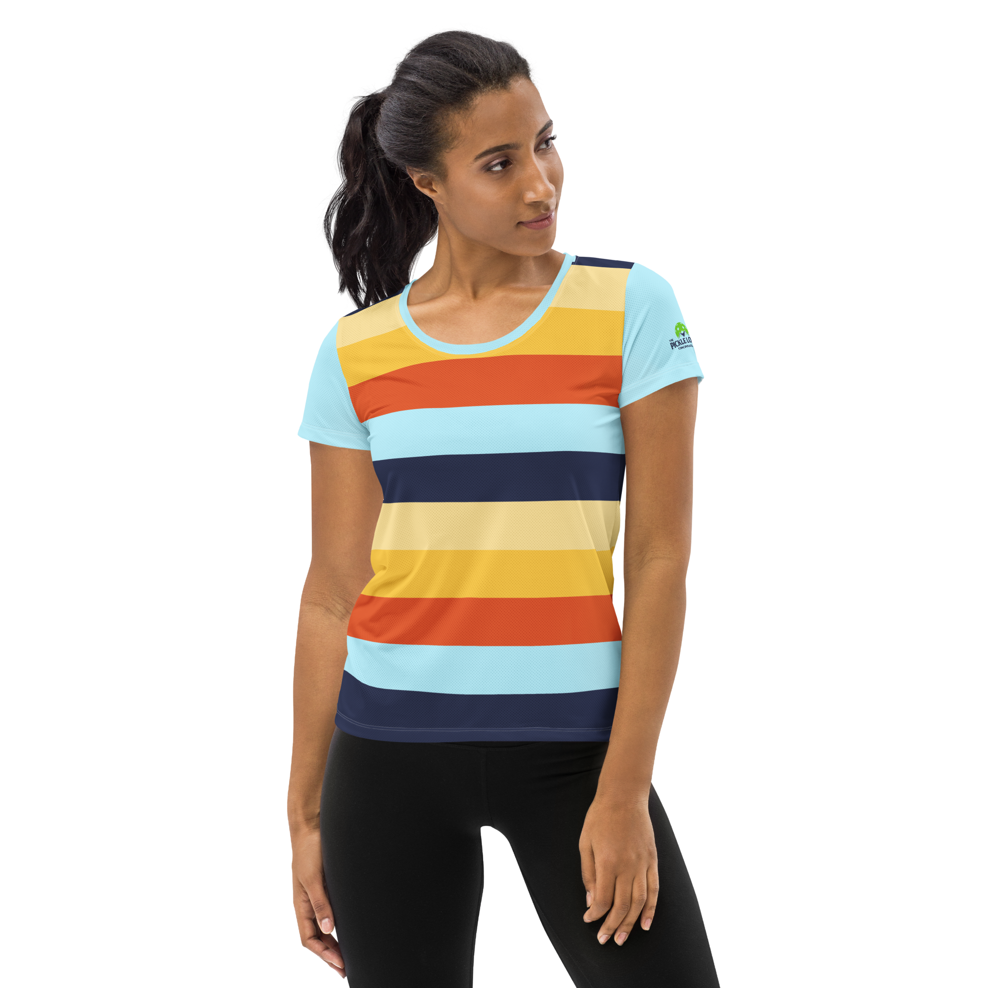 Women's Athletic T-Shirt (Horizon Lines)