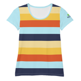 Women's Athletic T-Shirt (Horizon Lines)