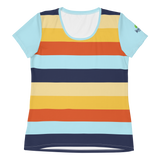 Women's Athletic T-Shirt (Horizon Lines)
