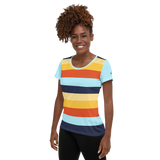 Women's Athletic T-Shirt (Horizon Lines)
