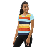Women's Athletic T-Shirt (Horizon Lines)