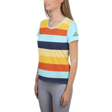 Women's Athletic T-Shirt (Horizon Lines)