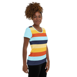 Women's Athletic T-Shirt (Horizon Lines)