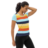 Women's Athletic T-Shirt (Horizon Lines)