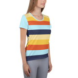 Women's Athletic T-Shirt (Horizon Lines)